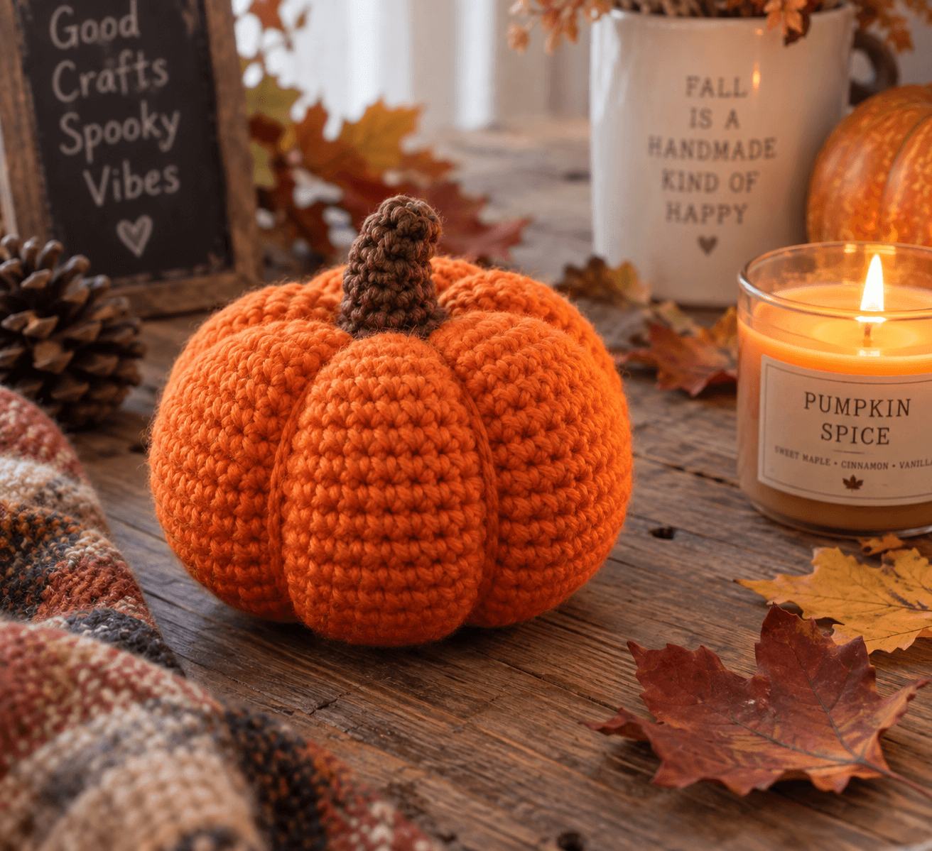 Crochet Pumpkin Pattern (Easy Amigurumi Halloween Pumpkin)