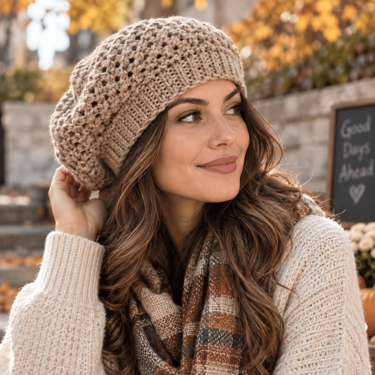 Crochet Slouchy Beret Pattern (Easy Women's Hat)